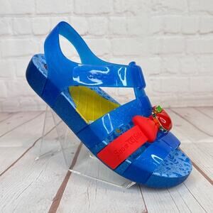 New Crocs Disney Snow White Isabella Bright Cobalt Sandals Kids Sz J3 209676-4JL